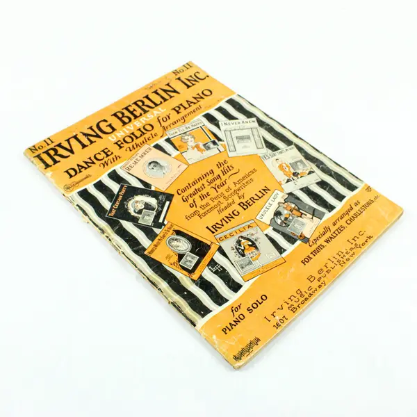 1925 Irving Berlin Universal Dance Folio No 11 Piano Ukulele 31 Songs