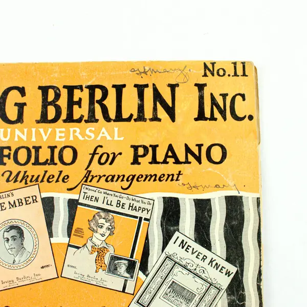 1925 Irving Berlin Universal Dance Folio No 11 Piano Ukulele 31 Songs