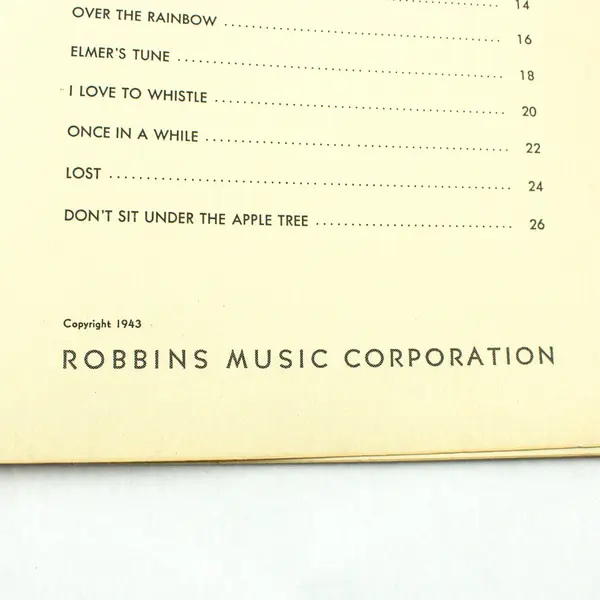 All-Time Hit Parade Song Folio Robbins Music Corp Sheet Music