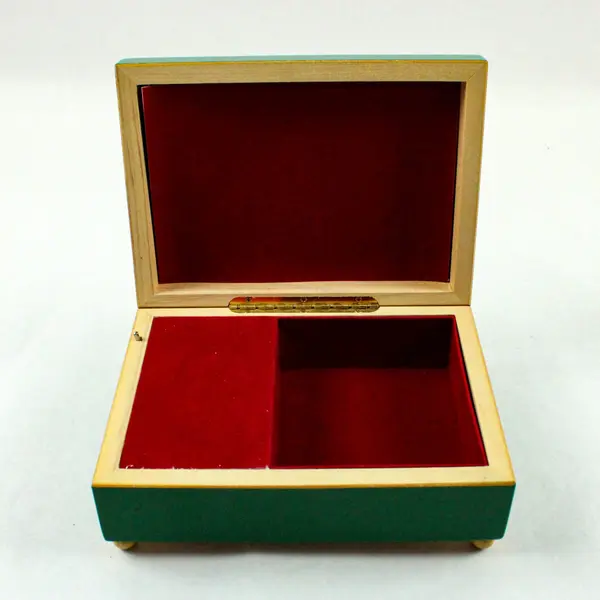 Enesco Carol of the Bells Wooden Music Box Jewelry Box Santa Children