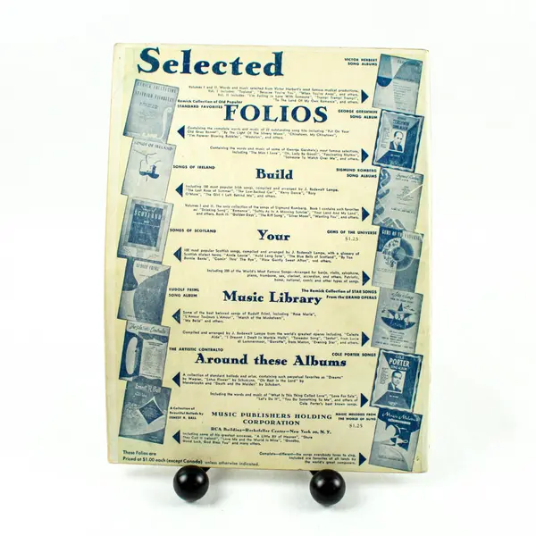 1947 On Stage Vocal Duet Album High Low Voices Sheet Music Harms Book