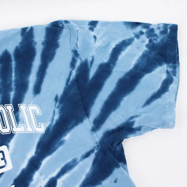 Port & Company Valley Catholic Middle School Blue Tie-Dye T-Shirt Adult M