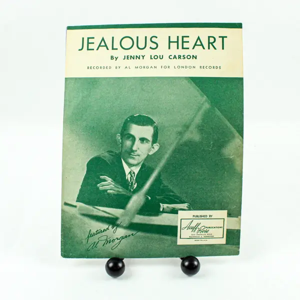 Jealous Heart Sheet Music Jenny Lou Carson Al Morgan Piano Vocal Acuff-Rose