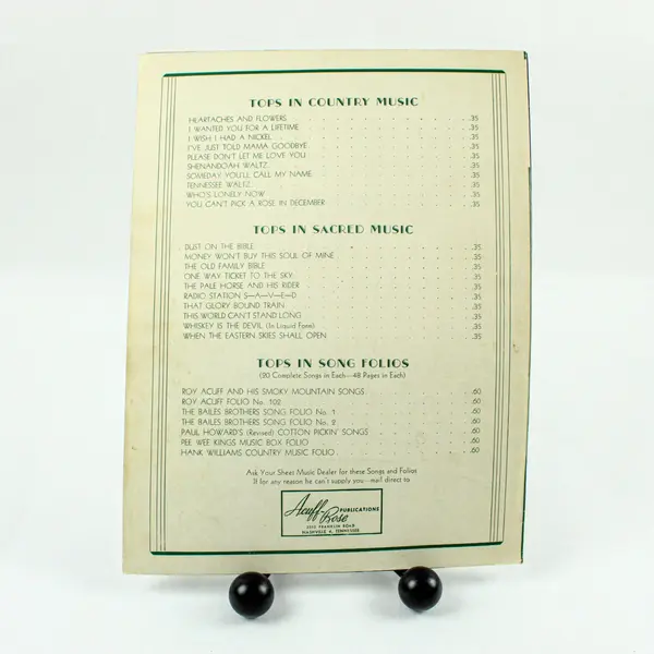 Jealous Heart Sheet Music Jenny Lou Carson Al Morgan Piano Vocal Acuff-Rose