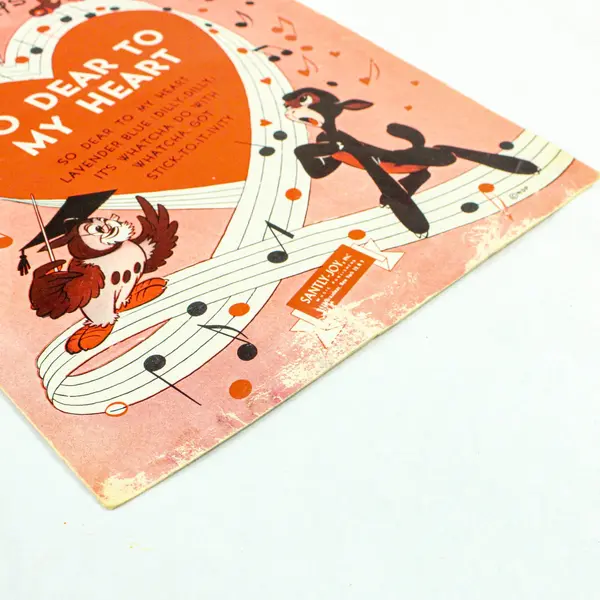 Vintage Walt Disney So Dear to My Heart Sheet Music Lavender Blue