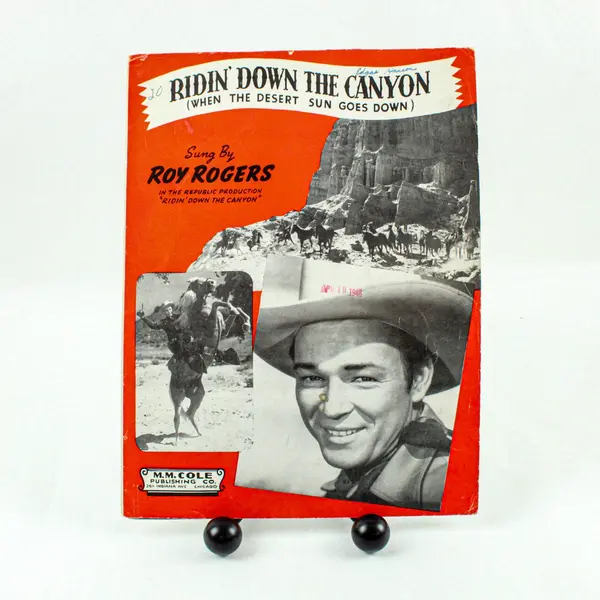 1936 Roy Rogers Ridin' Down the Canyon Sheet Music Republic Pictures