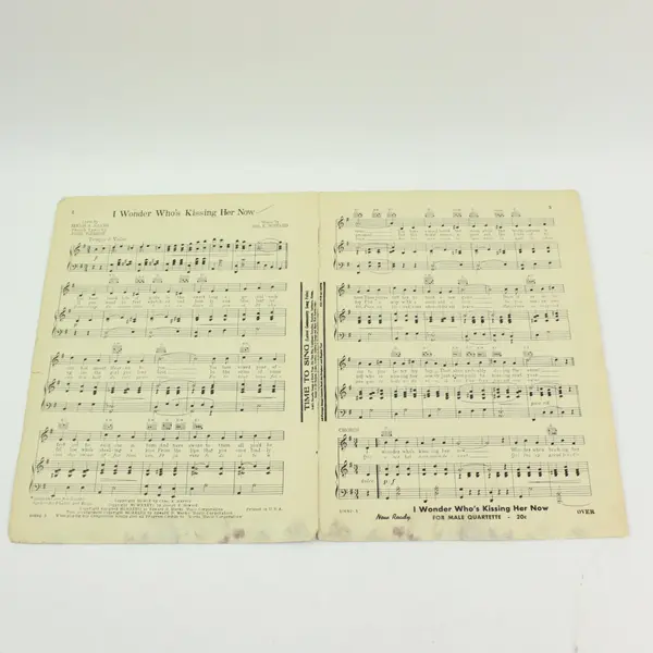 I Wonder Who's Kissing Her Now Sheet Music June Haver Mark Stevens