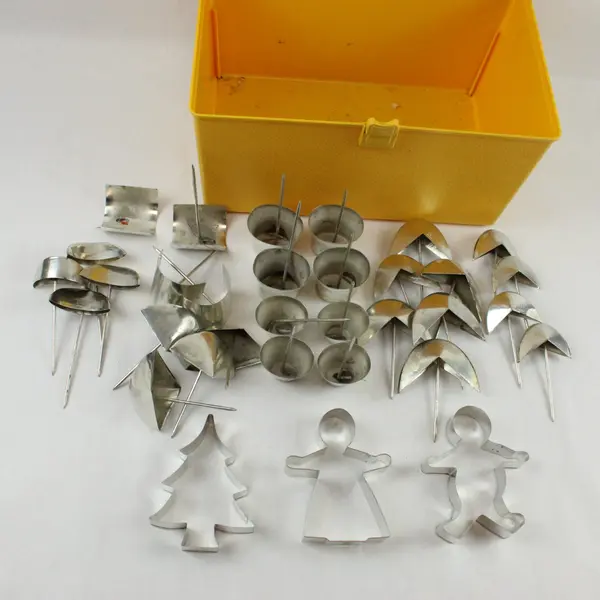 Candle Making Molds Metal Craft Shapes Organizer Box Lid