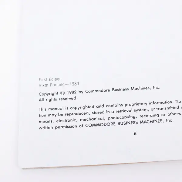 1982 Commodore 64 User's Guide Spiral Bound Computer Manual Booklet