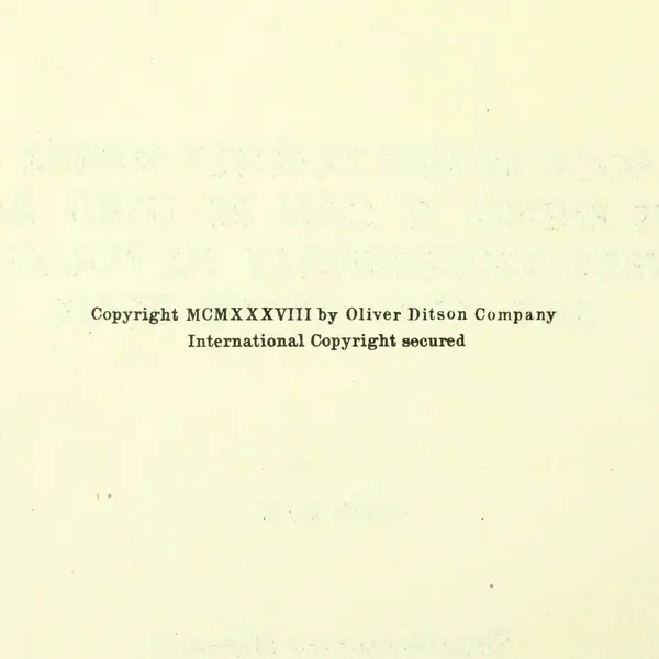 Bernard Wagness Piano Course Book Two c1939 Oliver Ditson
