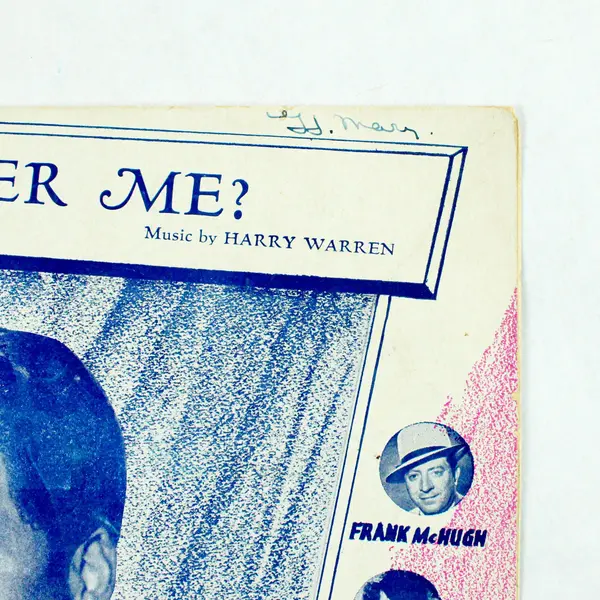 Mr. Dodd Takes the Air Remember Me Sheet Music Cover Artwork