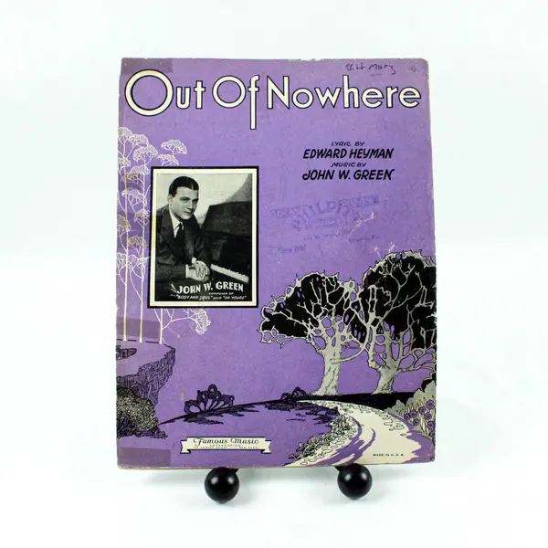 Out of Nowhere Sheet Music 1931 John Green Edward Heyman Fox Trot Key G