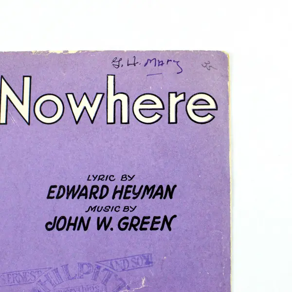 Out of Nowhere Sheet Music 1931 John Green Edward Heyman Fox Trot Key G
