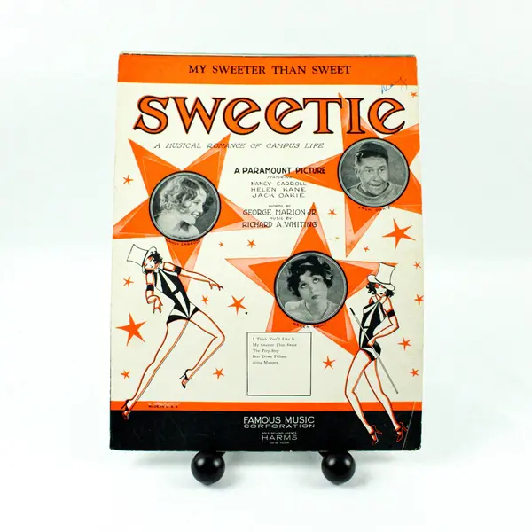 1929 Sweetie Movie Sheet Music My Sweeter Than Sweet Helen Kane