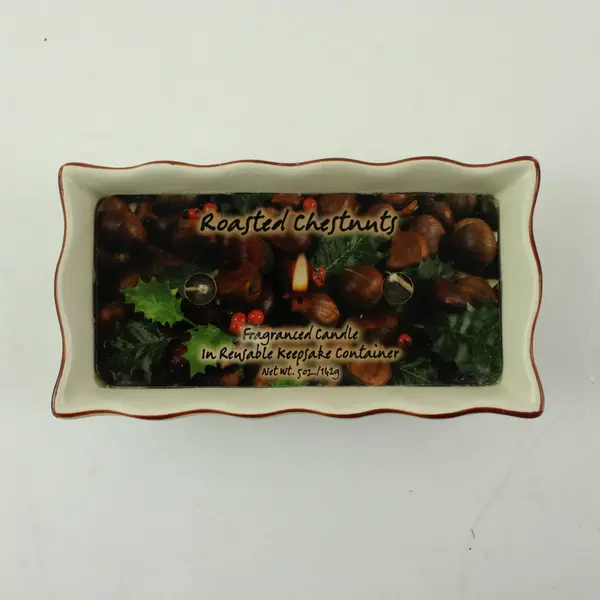 Roasted Chestnuts Scented Candle Keepsake Container #44818 5 oz