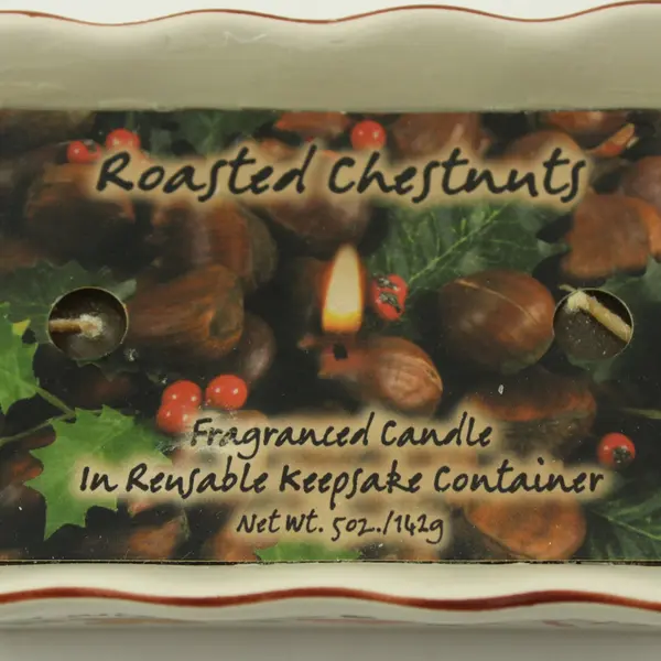 Roasted Chestnuts Scented Candle Keepsake Container #44818 5 oz