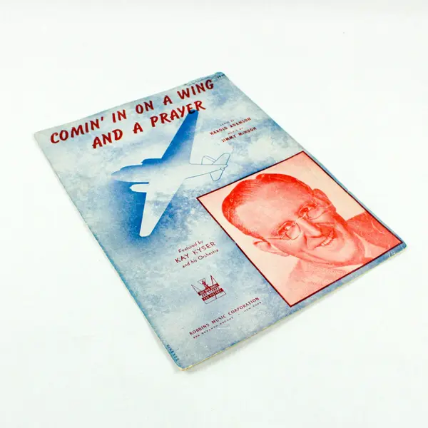 Comin' In On A Wing And A Prayer 1943 Kay Kyser Sheet Music Piano Voice