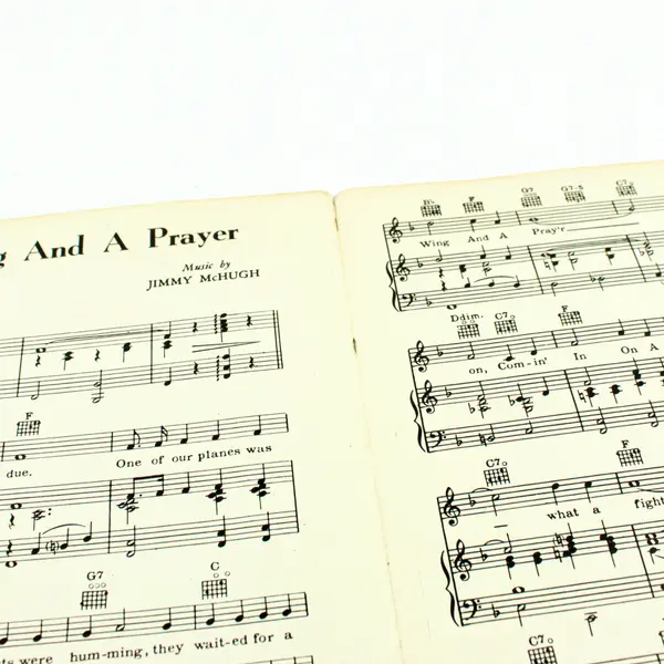 Comin' In On A Wing And A Prayer 1943 Kay Kyser Sheet Music Piano Voice