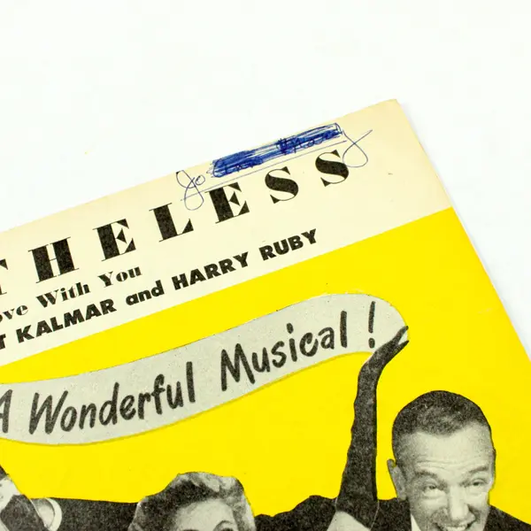 Vintage Three Little Words Nevertheless Sheet Music Fred Astaire Red Skelton