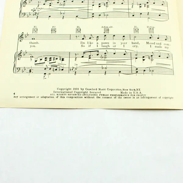 Vintage Three Little Words Nevertheless Sheet Music Fred Astaire Red Skelton