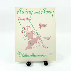 Swing and Sway Piano Solo Sheet Music Miller Shoemaker Vintage