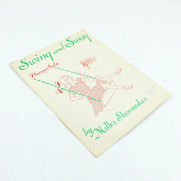 Swing and Sway Piano Solo Sheet Music Miller Shoemaker Vintage