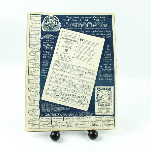 Ernest R. Ball A Collection of Beautiful Ballads Sheet Music Songbook