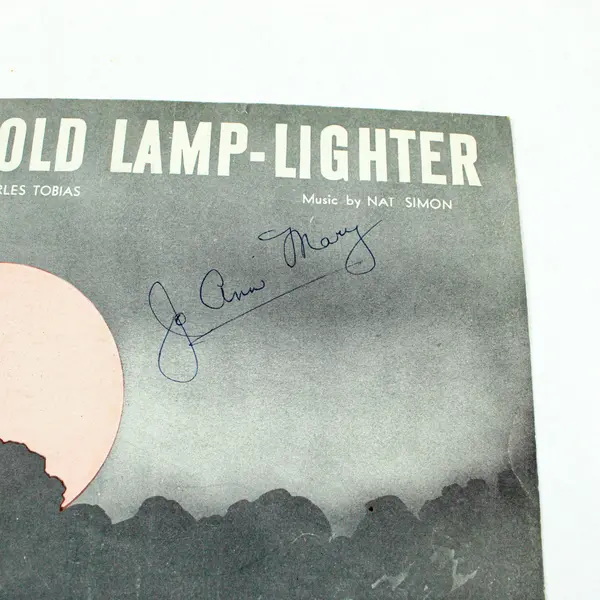 The Old Lamp-Lighter 1946 Sheet Music Charles Tobias Shapiro Bernstein