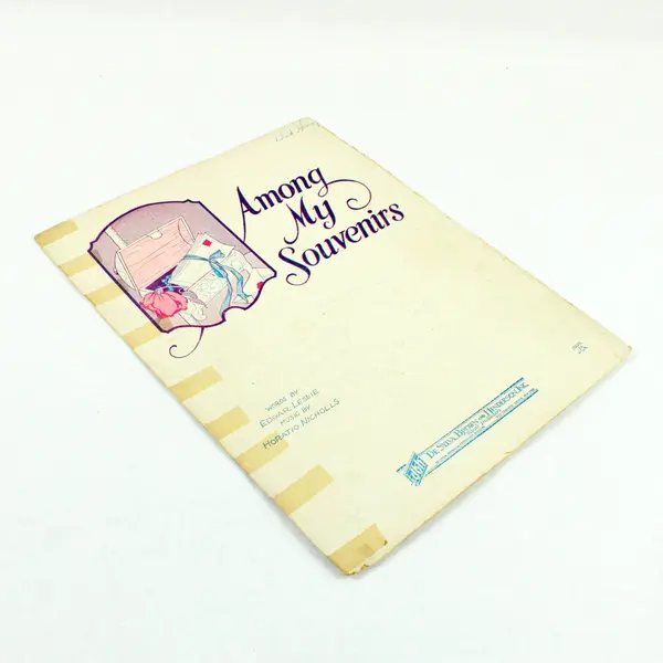 Among My Souvenirs Vintage Sheet Music Edgar Leslie Horatio Nicholls