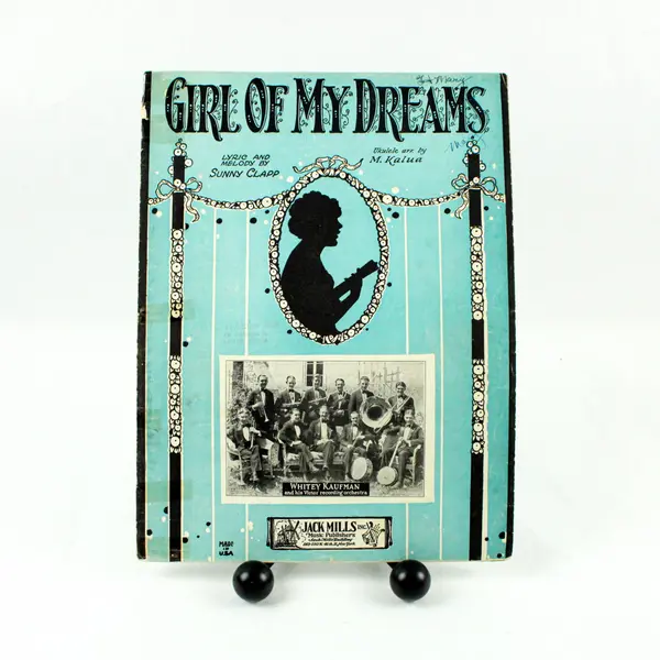 Girl of My Dreams Ukulele Sheet Music Jack Mills Illustrated Cover