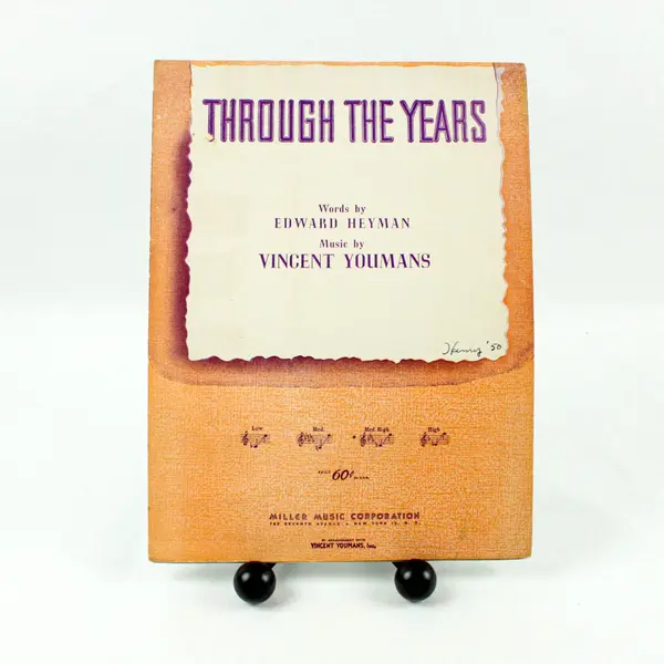 Vintage Through the Years Sheet Music Edward B. Hyman Vincent Youmans