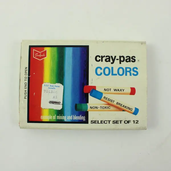 Cray-Pas Colors 12-Color Crayon Set XFP-12 Made in Japan