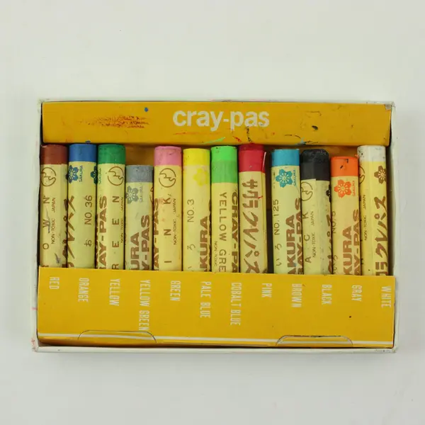 Cray-Pas Colors 12-Color Crayon Set XFP-12 Made in Japan