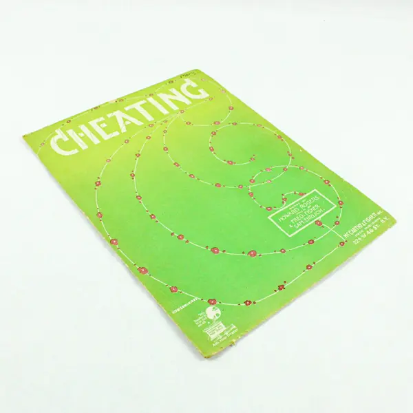 Cheating Sheet Music Howard Rogers Fred Fisher Sam Ehrlich McCarthy