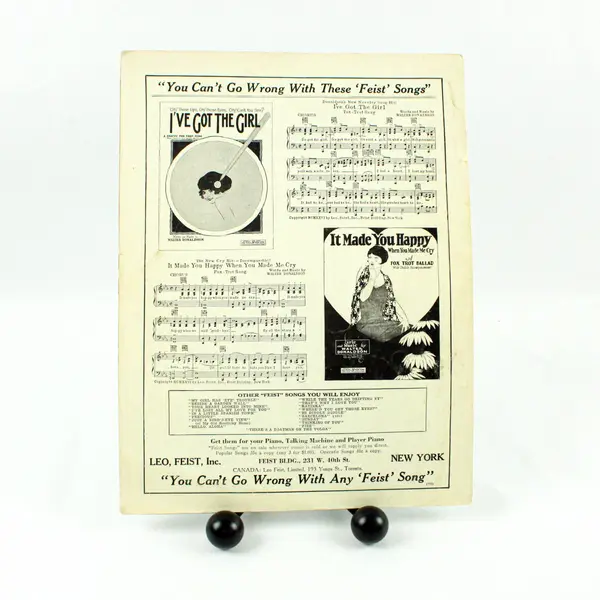 In A Little Spanish Town Sheet Music Mabel Wayne Lewis & Young Feist