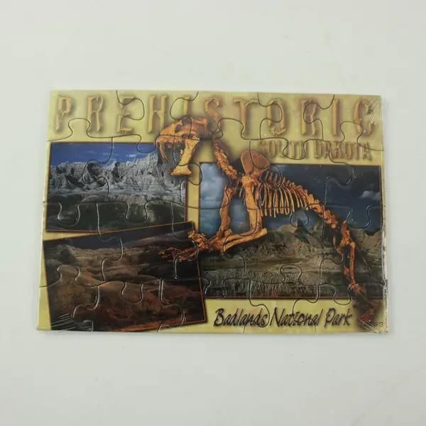 RPG South Dakota Badlands Sabertooth Tiger Puzzle Postcard #990013