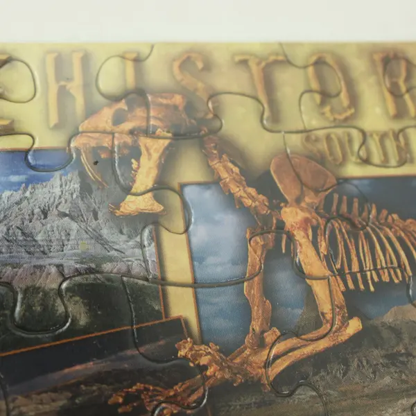 RPG South Dakota Badlands Sabertooth Tiger Puzzle Postcard #990013