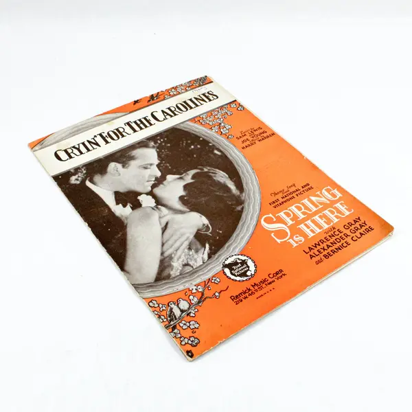 1930 Cryin' For The Carolines Sheet Music Spring Is Here Movie Remick