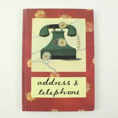 LIP International Hardcover Telephone & Address Book, 5.12"x8.4" 