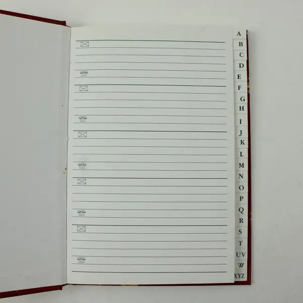 LIP International Hardcover Telephone & Address Book, 5.12"x8.4" 