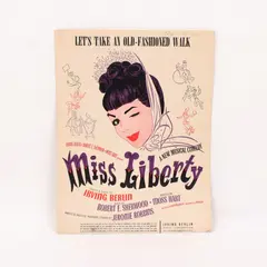 Miss Liberty Sheet Music Irving Berlin Musical Comedy Vintage