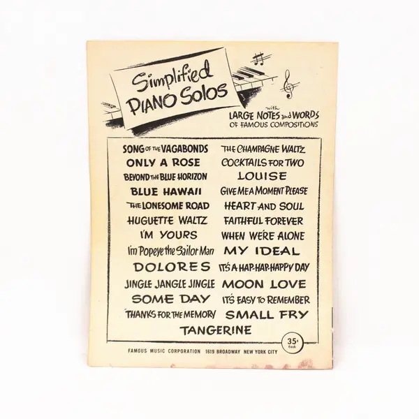 Buttons and Bows Sheet Music Bob Hope Jane Russell The Paleface