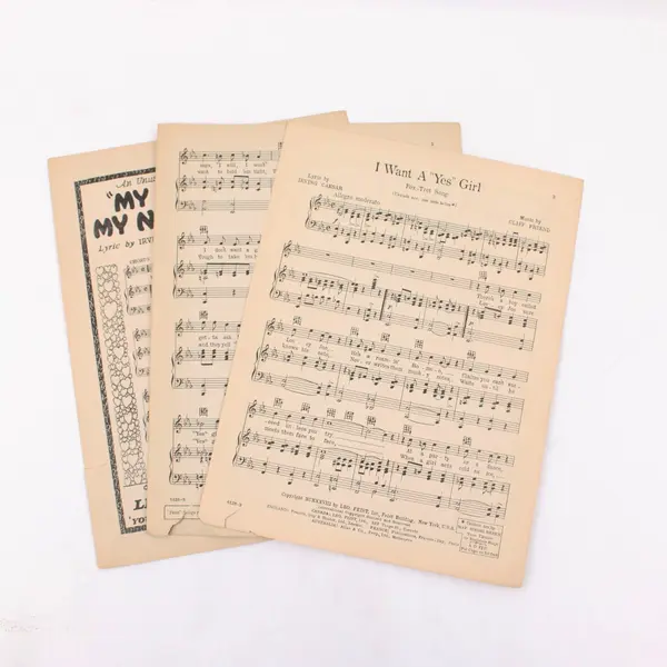I Want A Yes Girl Vintage Sheet Music Irving Caesar Cliff Friend Ed Lowry