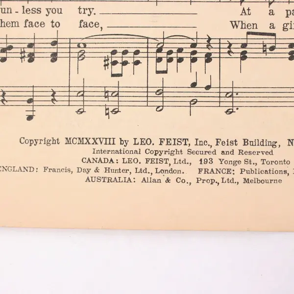 I Want A Yes Girl Vintage Sheet Music Irving Caesar Cliff Friend Ed Lowry