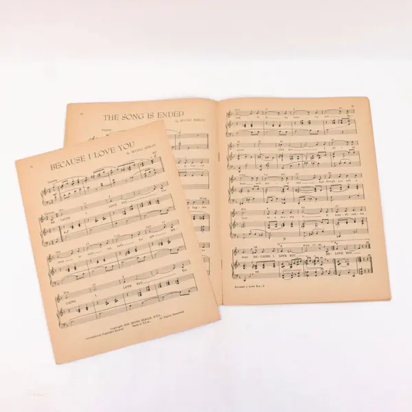 Irving Berlin Waltzes Sheet Music Piano Color Illustrated Cover