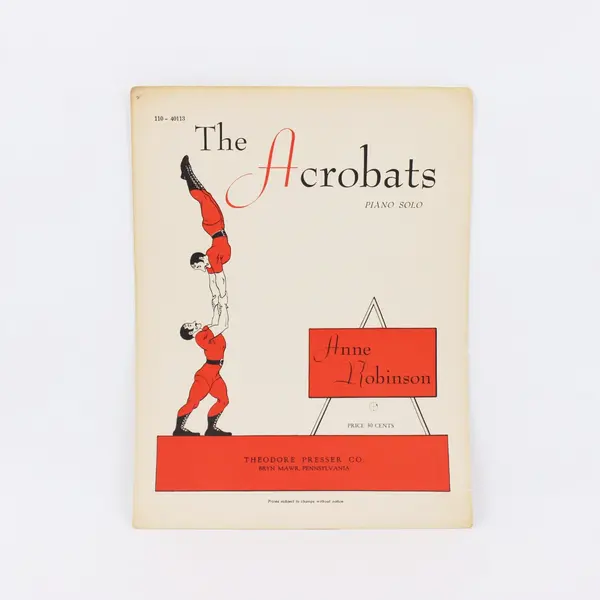 The Acrobats Piano Solo Sheet Music Anne Robinson 110-40113 Presser