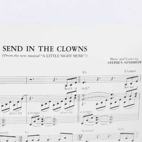 Send in the Clowns Stephen Sondheim Piano Vocal Sheet Music
