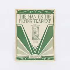 1933 The Man on the Flying Trapeze Sheet Music Guitar Chords