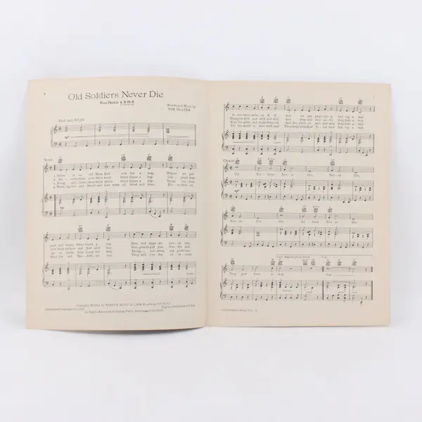Old Soldiers Never Die Sheet Music Vaughn Monroe Warock Music