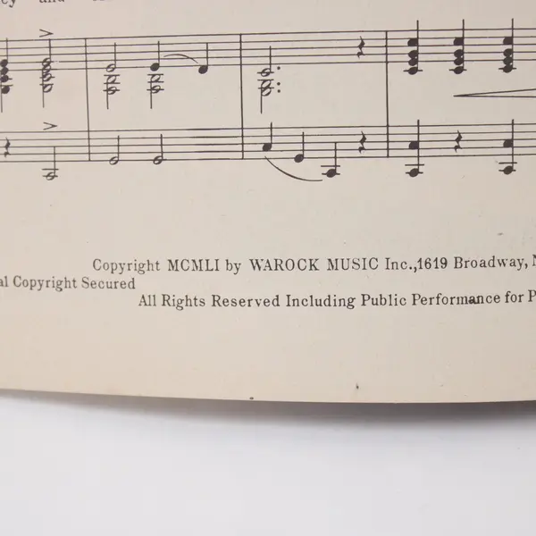 Old Soldiers Never Die Sheet Music Vaughn Monroe Warock Music